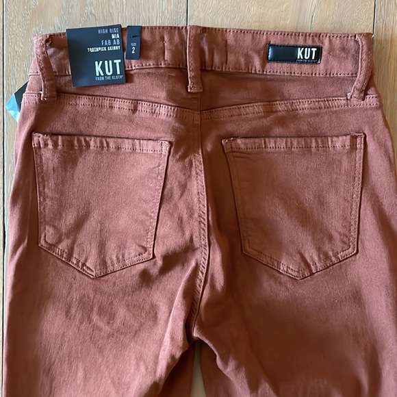 NWT KUT From the Klorh Mia HR Toothpick Skinny Jean- Clay- Size 2 - Picture 5 of 9